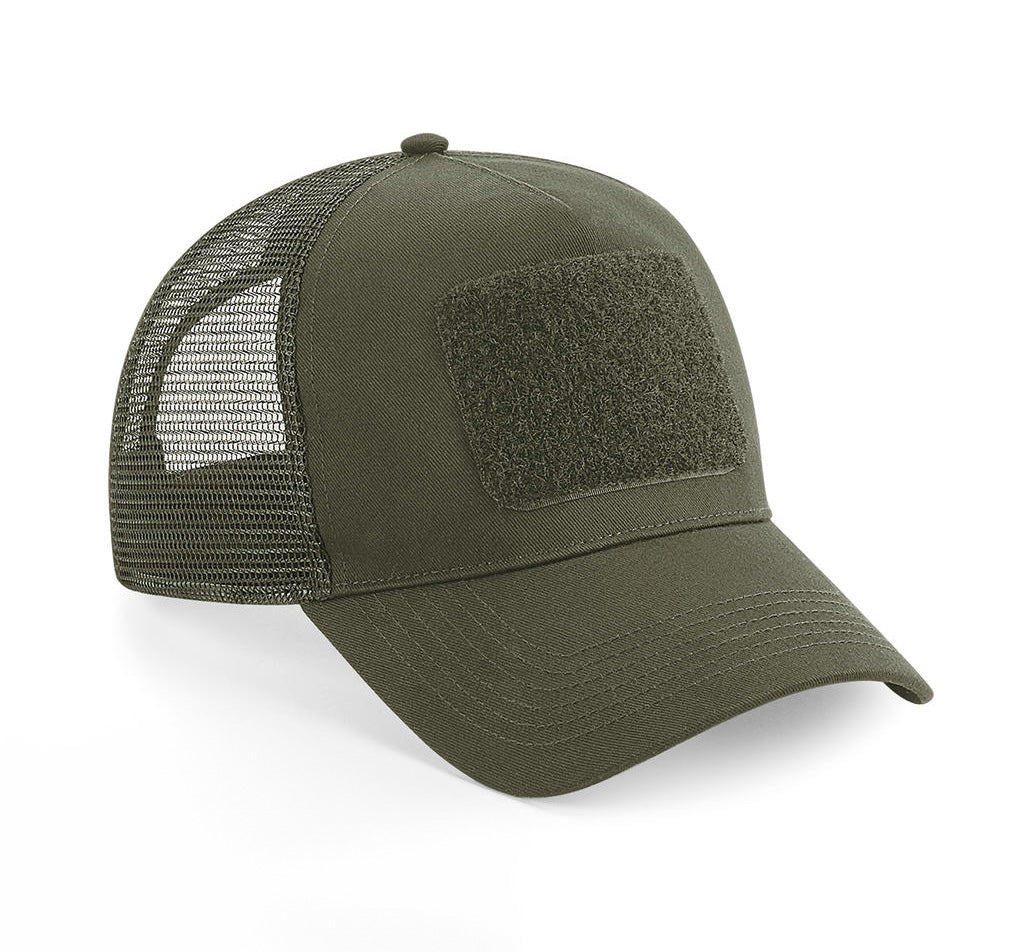 Cap mit Patchfeld - Oliv