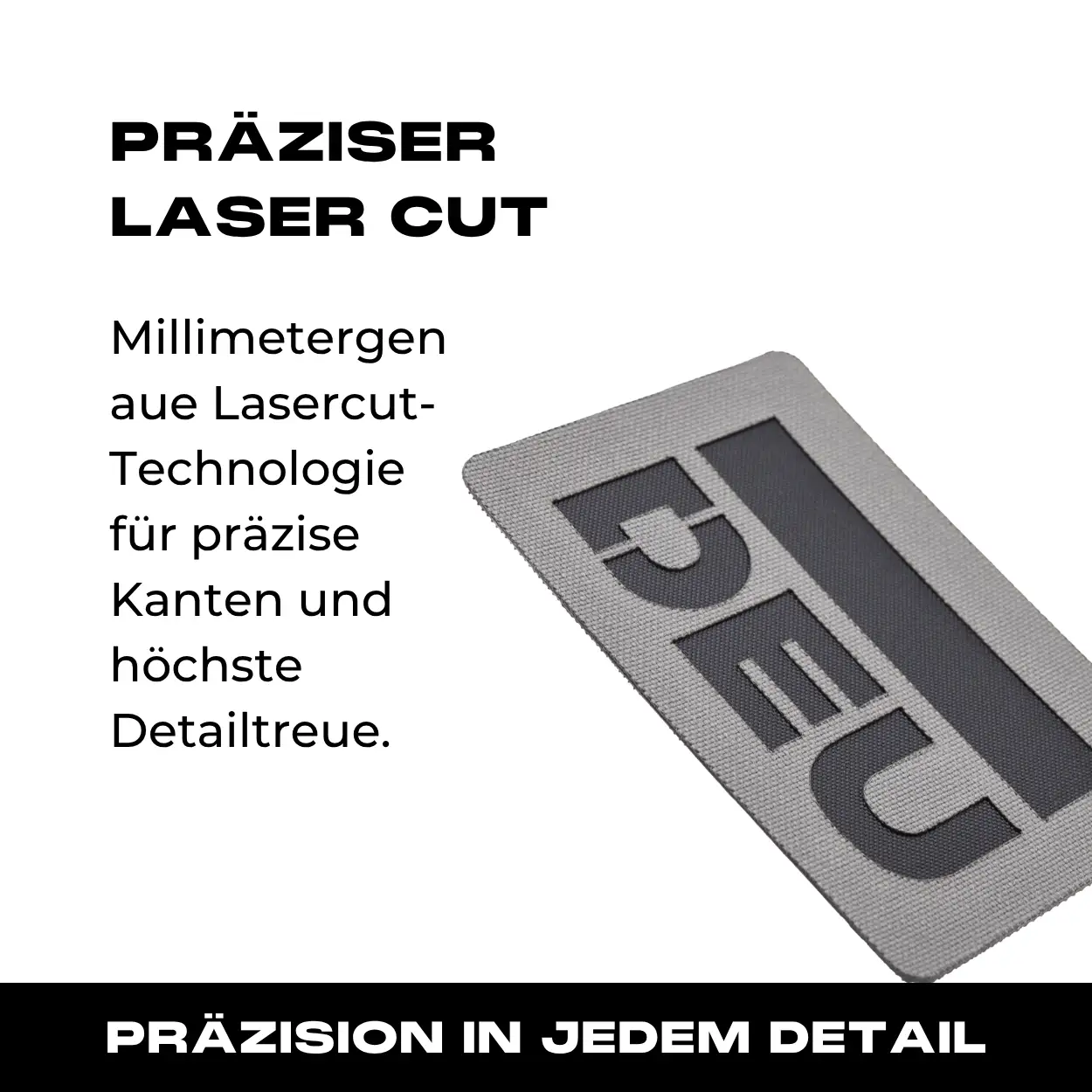 Lasercut Patch - DEU - Wolfgrey - Image 2