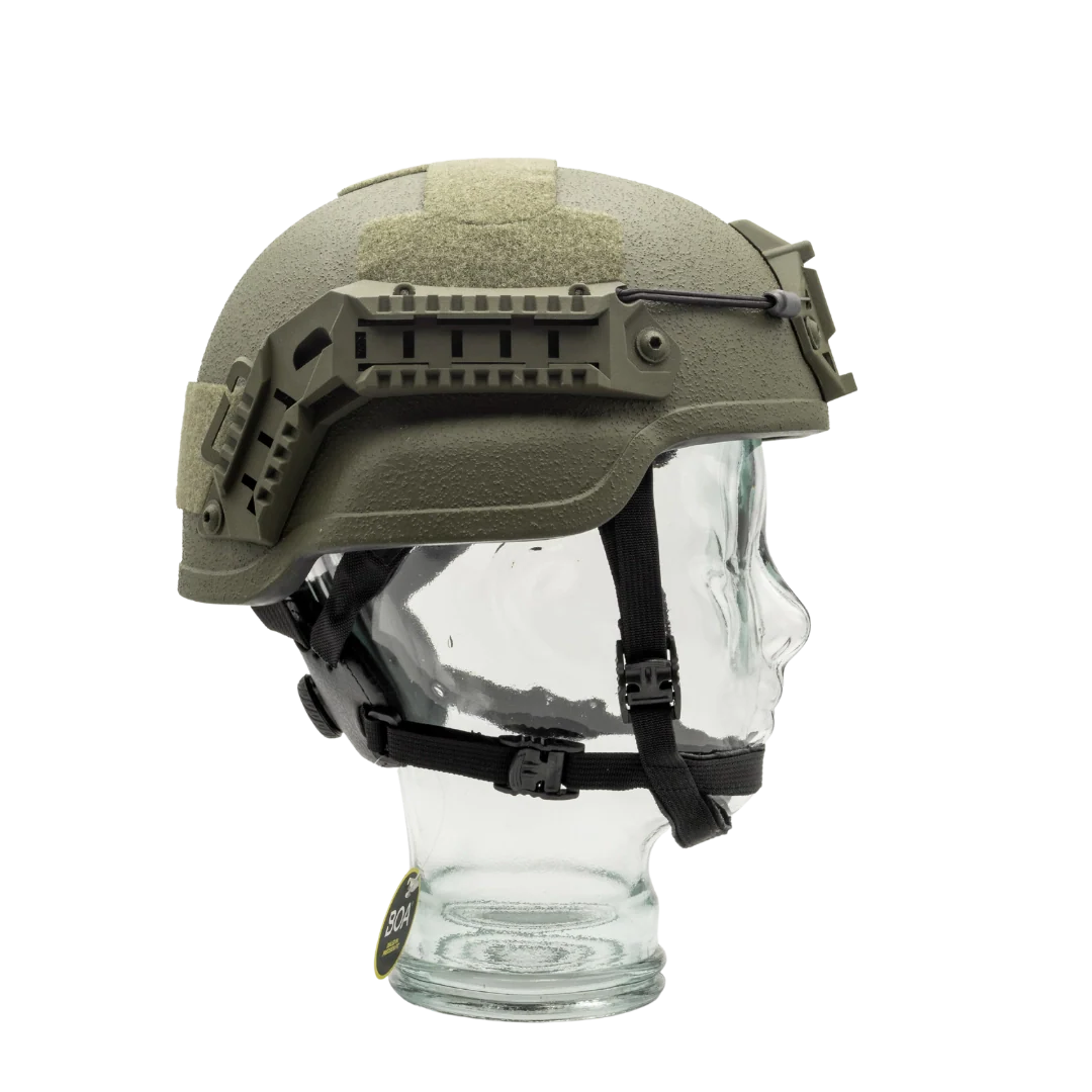 NIJ-IIIA MICH Helm mit Rails Steingrau Oliv - Image 3
