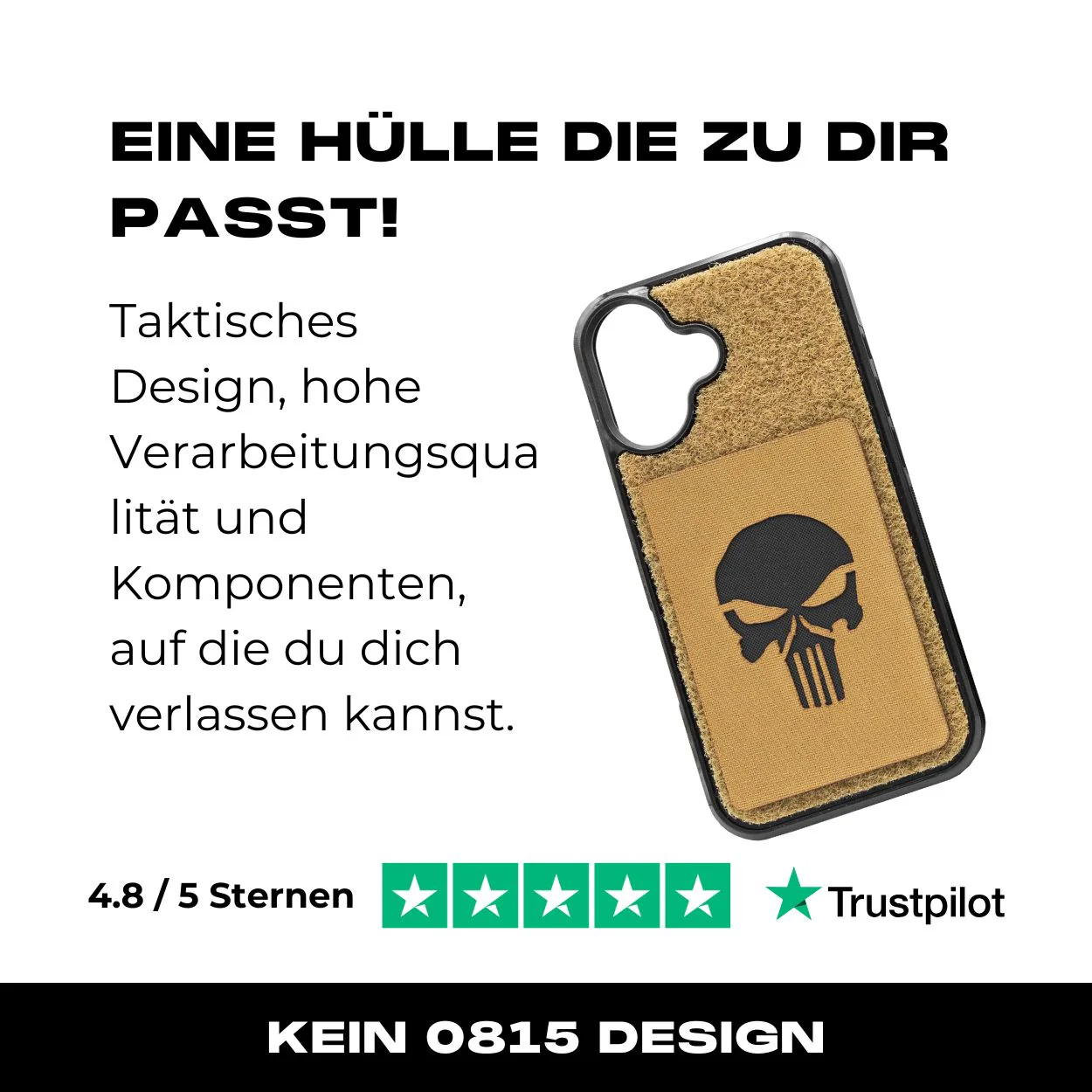 Tactical Case mit Coyote Flauschklett - iPhone 16 Reihe - Image 7