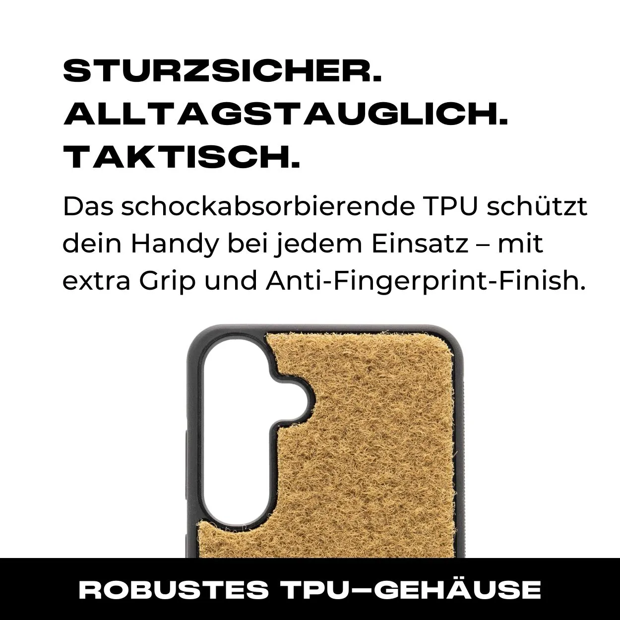 Tactical Case mit Coyote Flauschklett - Samsung Galaxy S25 Reihe - Image 3