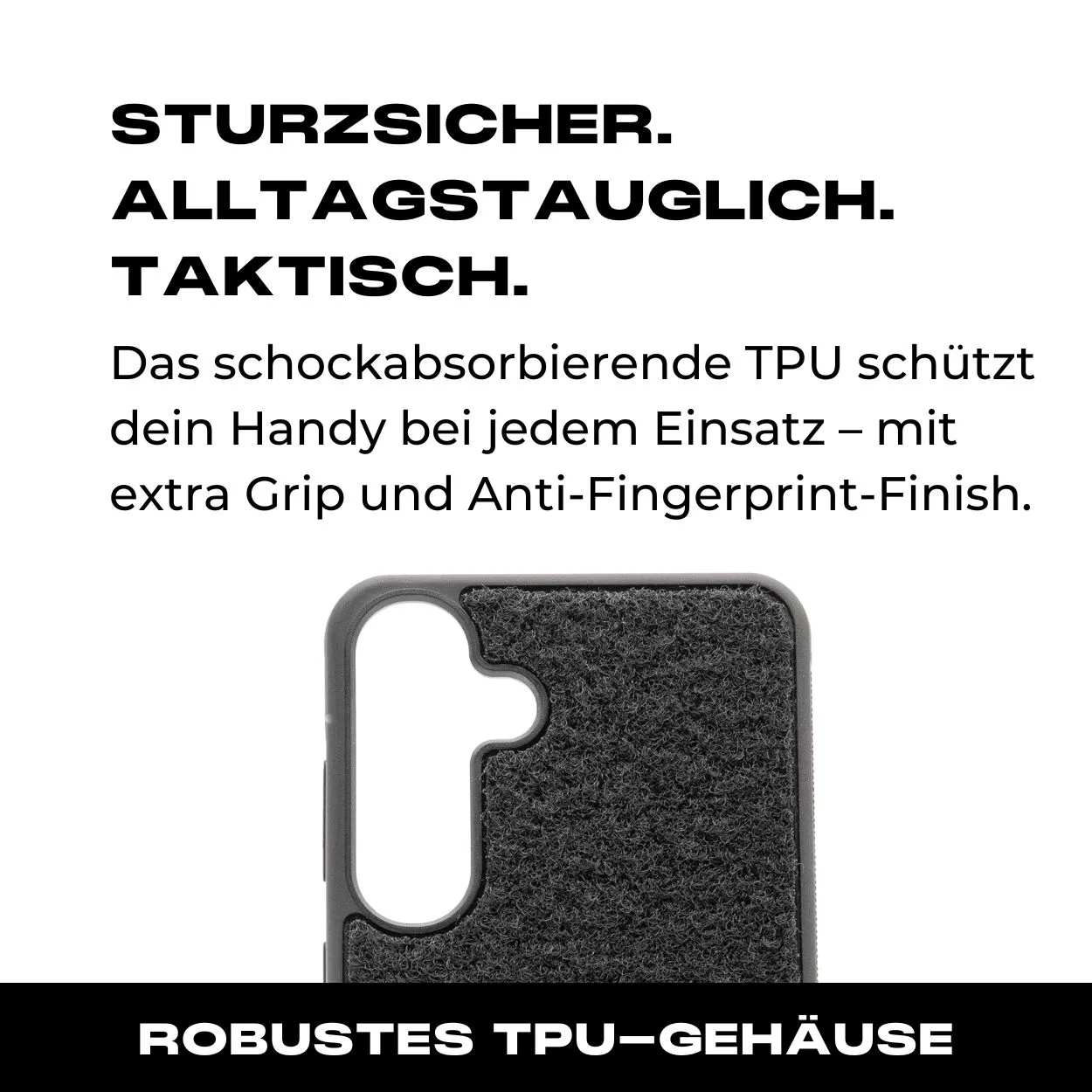 Tactical Case mit schwarzem Flauschklett - Samsung Galaxy S23 Reihe - Image 3