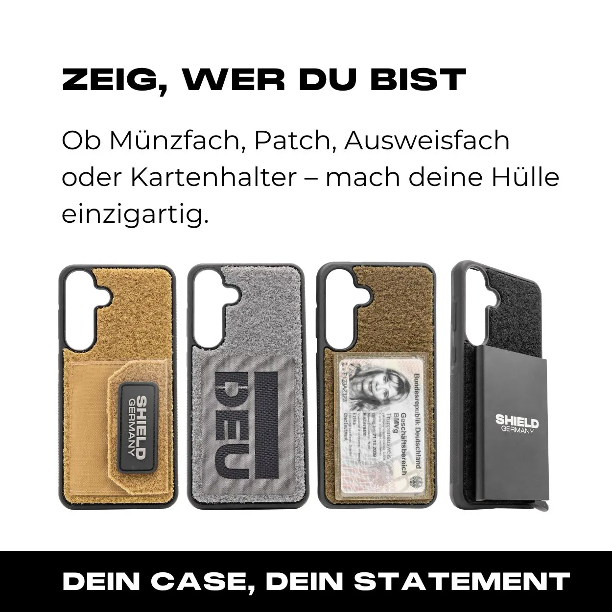 Tactical Case mit schwarzem Flauschklett - Samsung Galaxy S25 Reihe - Image 4