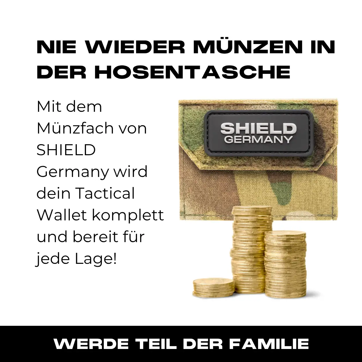 Tactical Wallet Münzfach - Multicam Hell - Image 10