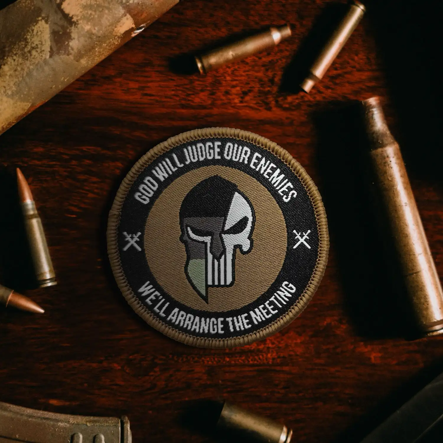 Web-Patch - God will judge our enemies - 6cm Ø - Image 2